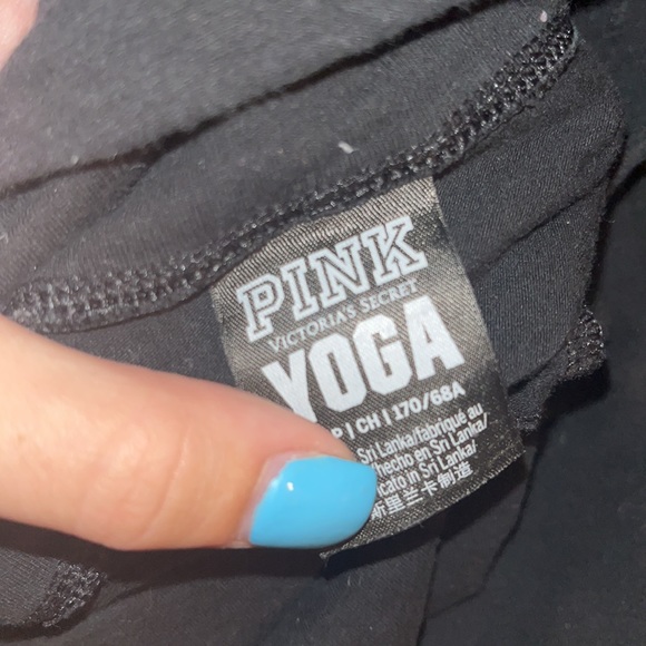 black PINK victoria’s secret full length black leggings - Picture 2 of 2